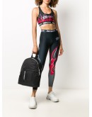 Burn Fast flame print sports bra