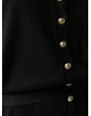button-up sleeveless jumpsuit