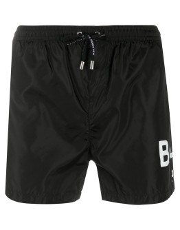 logo-print swim shorts