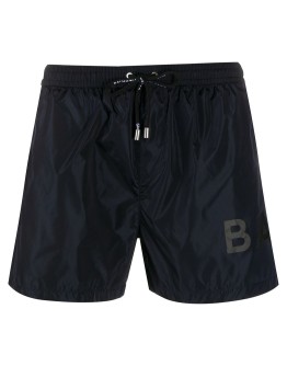logo-print swim shorts