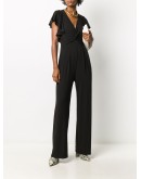 draped straight-leg jumpsuit