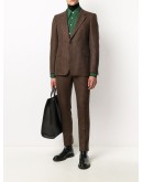 two-piece houndstooth pattern suit