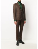 two-piece houndstooth pattern suit