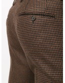 two-piece houndstooth pattern suit
