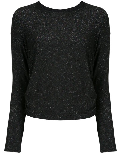 metallic-detail performance top