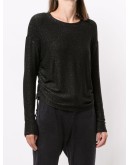 metallic-detail performance top