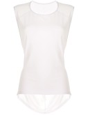 mesh panelled tank top