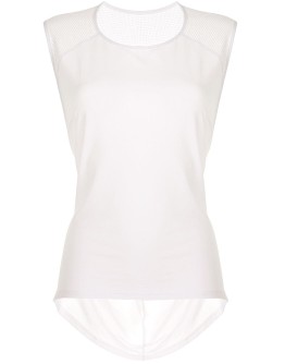 mesh panelled tank top