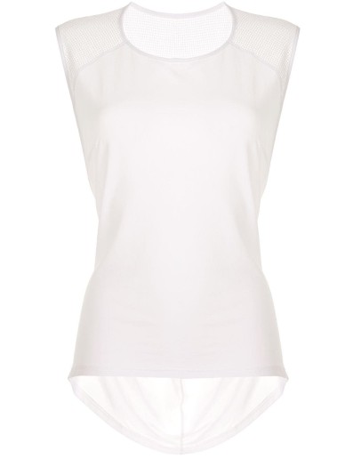 mesh panelled tank top