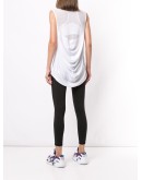 mesh panelled tank top