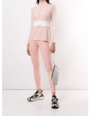 front-zip color-block performance top