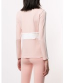 front-zip color-block performance top
