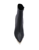 metal-tipped ankle boots