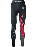 flame print cropped performance leggings