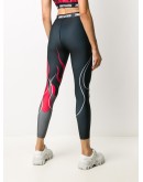 flame print cropped performance leggings