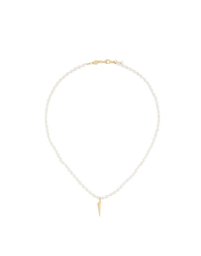 turret shell pearl necklace