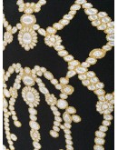jewelled motif knitted skirt