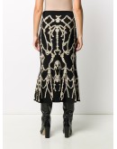 jewelled motif knitted skirt