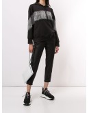 drawstring-waist crop trousers