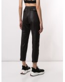 drawstring-waist crop trousers