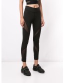 sheer-panel sports leggings