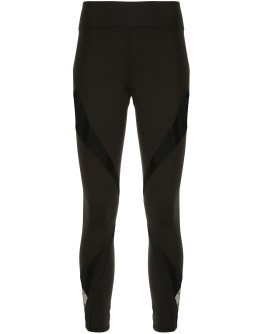 sheer-panel sports leggings