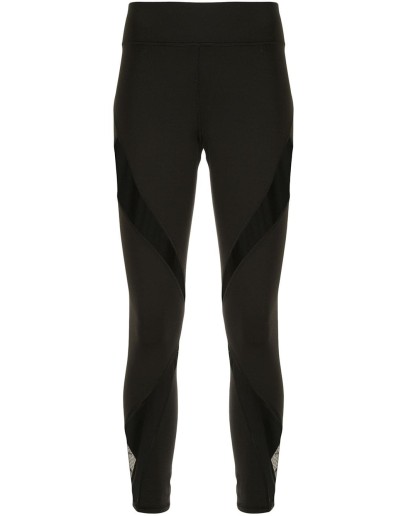 sheer-panel sports leggings