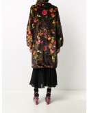 Weston floral faux-fur coat
