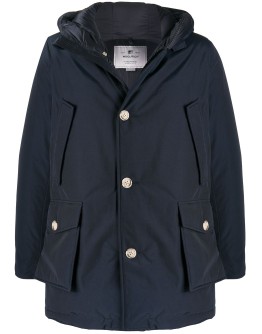 padded hooded coat