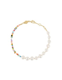 beaded pearl bracelet