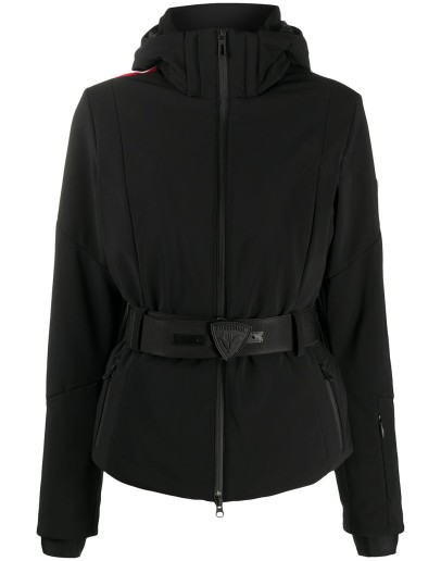 Ellipsis belted ski jacket