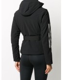 Ellipsis belted ski jacket