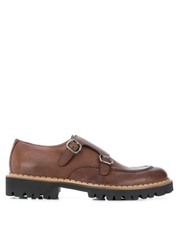 double-buckle monk shoes