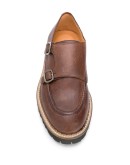 double-buckle monk shoes