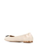 Multi-logo Elastic ballerinas