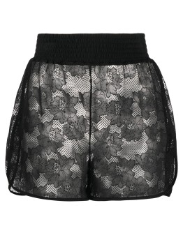 lace embroidered shorts