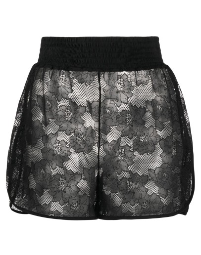 lace embroidered shorts
