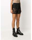 lace embroidered shorts