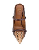 snakeskin effect mules