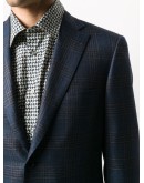 checked single breasted blazer