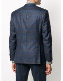 checked single breasted blazer