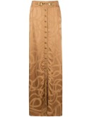 chain logo jacquard skirt