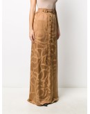 chain logo jacquard skirt
