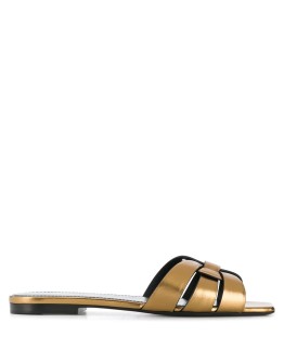 Tribute metallic-finish sandals