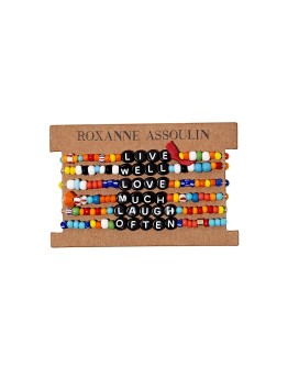 Live Well Love Much Laugh Often camp bracelets