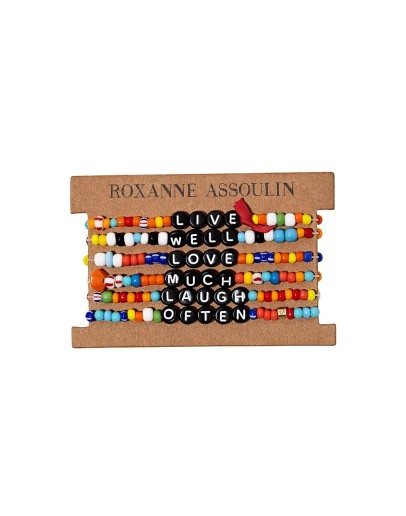 Live Well Love Much Laugh Often camp bracelets