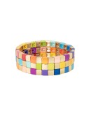 Golden Rainbow set of three bracelets
