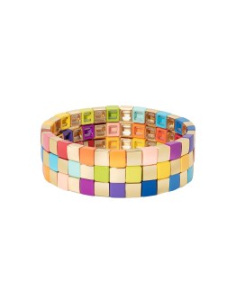 Golden Rainbow set of three bracelets