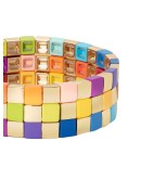 Golden Rainbow set of three bracelets