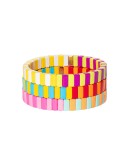 Half and Half set of three bracelets